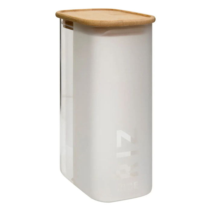 Boîte de conservation riz Glassy 1,6L en verre