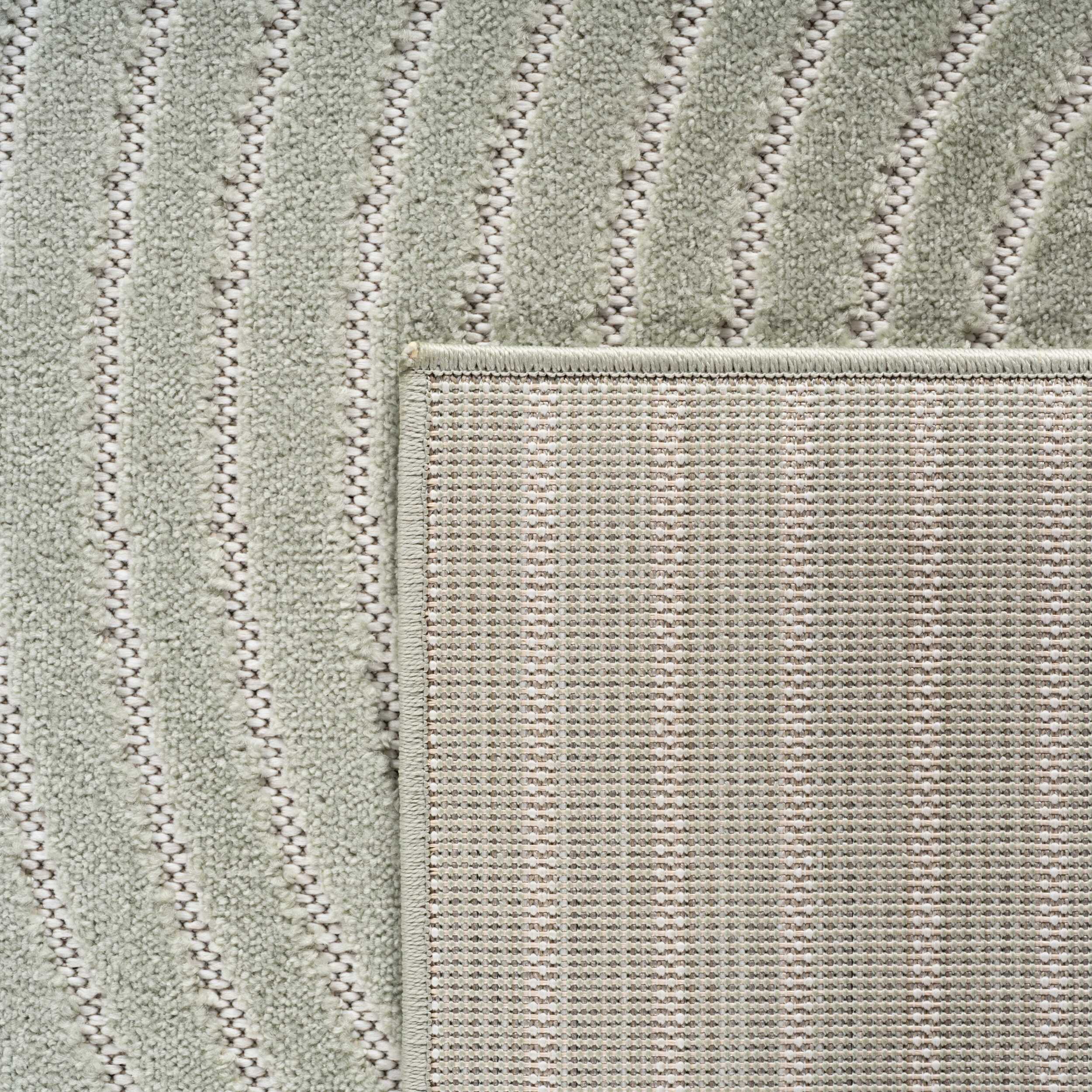NOVA - Tapis intérieur/extérieur vert à motif géométrique