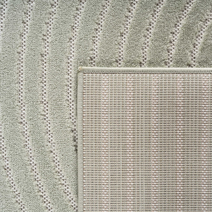 NOVA - Tapis intérieur/extérieur vert à motif géométrique
