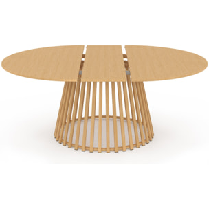 Table de jardin ronde extensible Hortensia Ø160-200cm