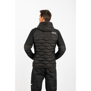Chaqueta ECOActive Hybrid Insulated Jacket with cap marca ECOON - Negro con logo ECOON