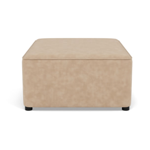 Topaze - pouf en simili - Beige
