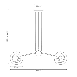 Lampada a sospensione Skiva in acciaio bianco e legno
