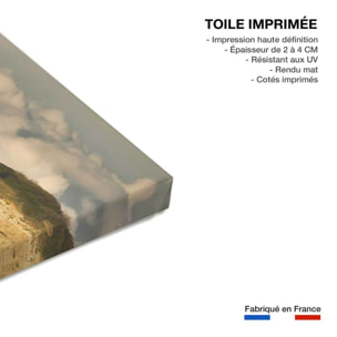 Tableau plage d'hendaye et les rochers des 2 jumeaux Toile imprimée