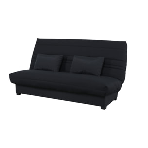 Banquette CC REIMS 130 x 190, uni noir