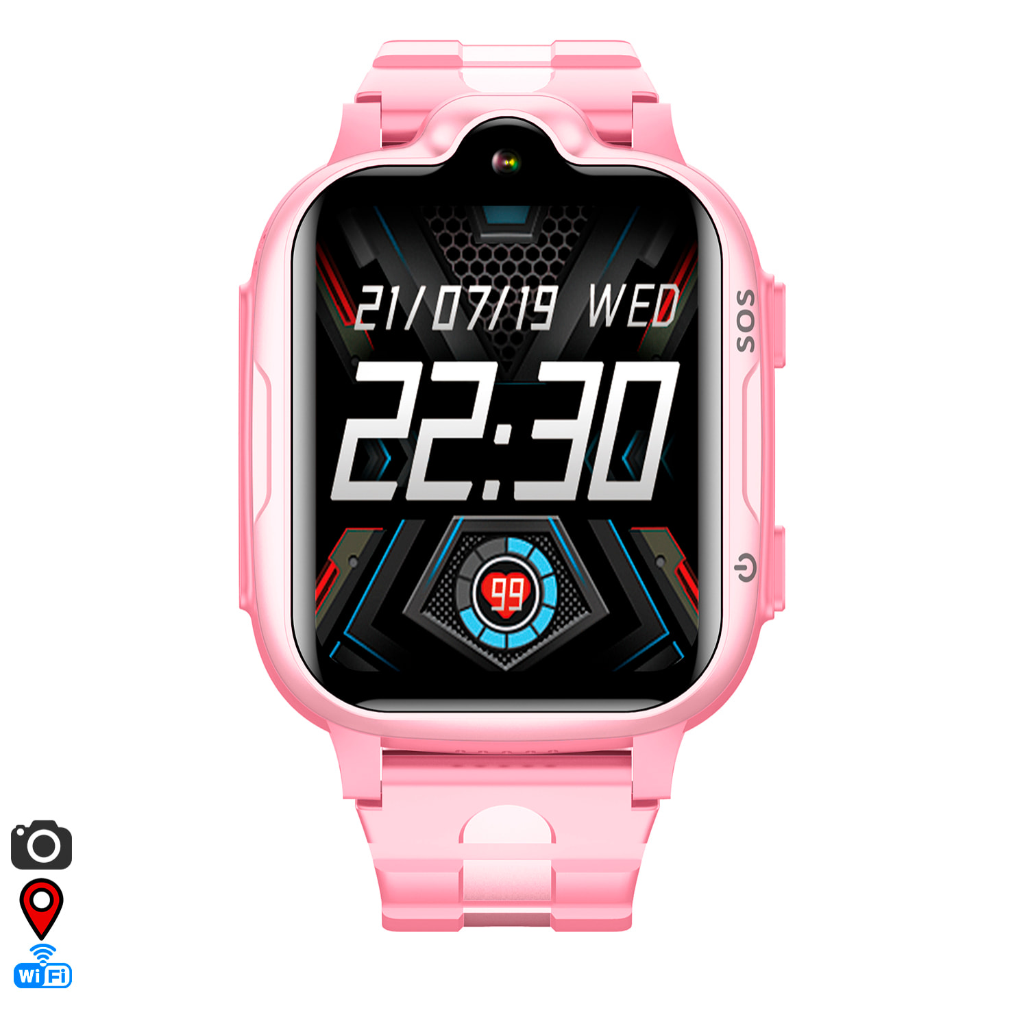 Smartwatch K15 4G GPS. Localizzazione speciale per bambini, con fotocamera, funzione di tracciamento, ascolto remoto, chiamate SOS e videochiamata.