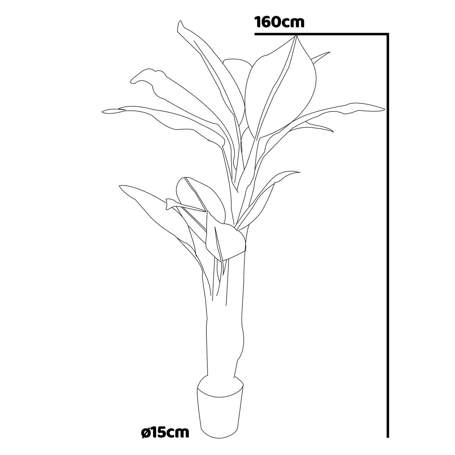 Banana Tree - Pianta Artificiale in vaso H160 cm