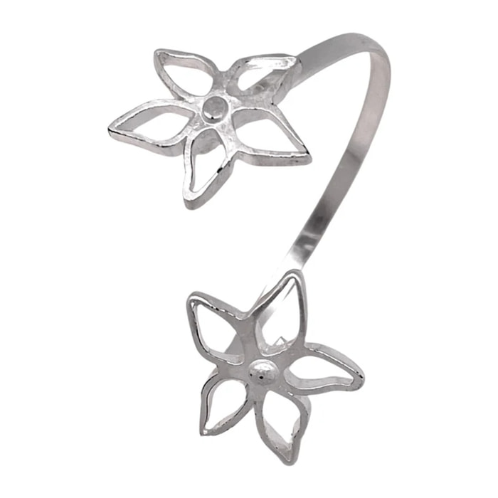 Pulsera brazalete fino IrregularBlom Doble plata chapado 10µ ajustable