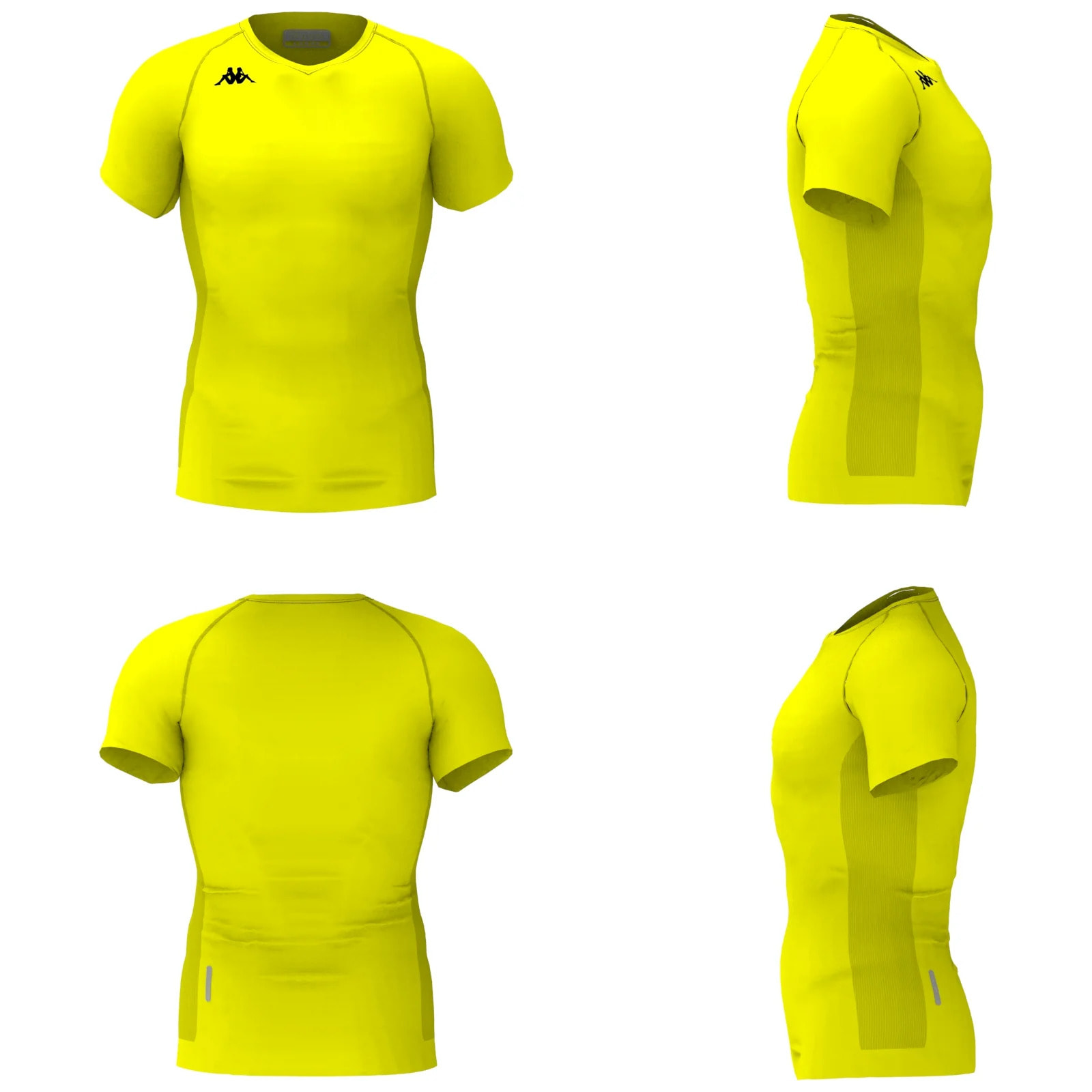 Kappa - Skin T-Shirts & Top Uomo Giallo - KAPPA4SKIN KOMBAT NARTV