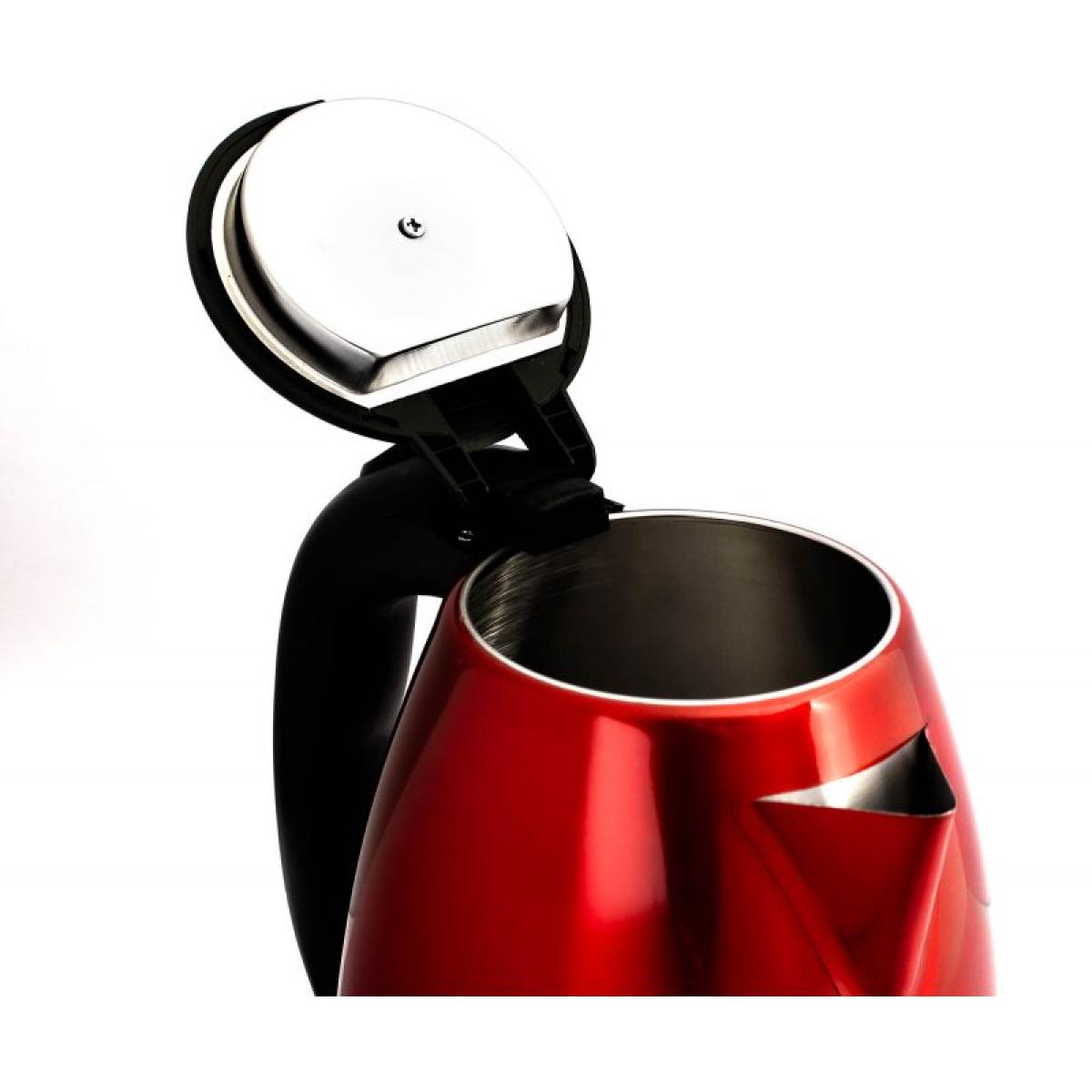 Bouilloire électrique 1.8L inox sans fil Rouge Hagen HA5525-RED