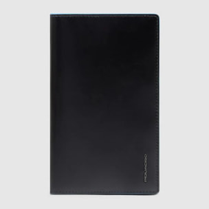 Piquadro Porta documenti da viaggio in pelle con porta carte di credito, schermato con protezione RFID