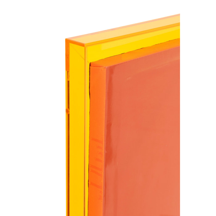 J-Line Décoration Murale Moderne - toile - orange fluo