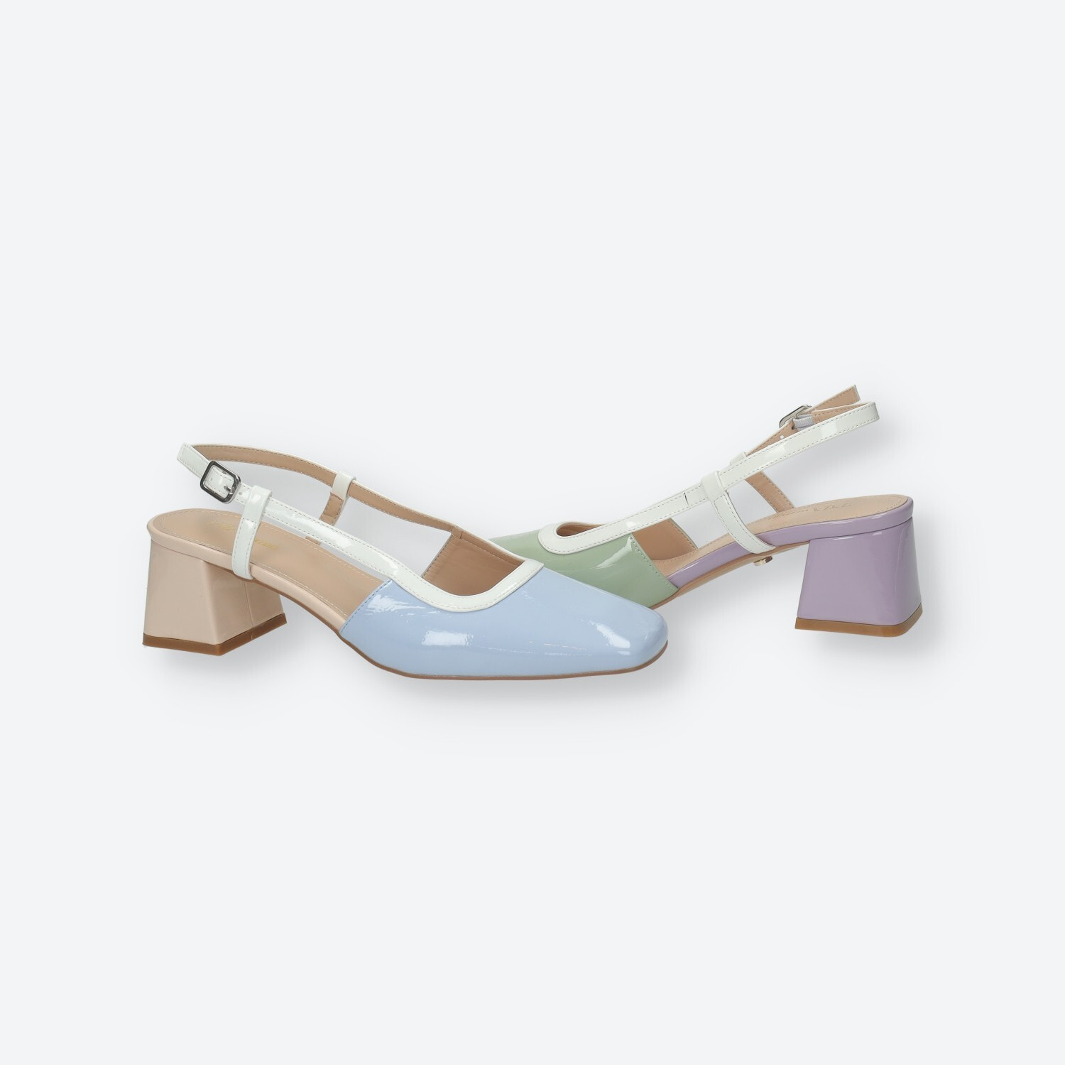 Décolleté sling back Donna Tata Italia Blu