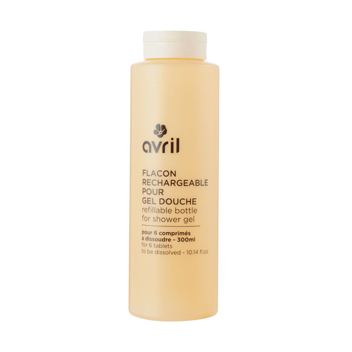 Flacon rechargeable pour gel douche - Pour 6 comprimés à Dissoudre