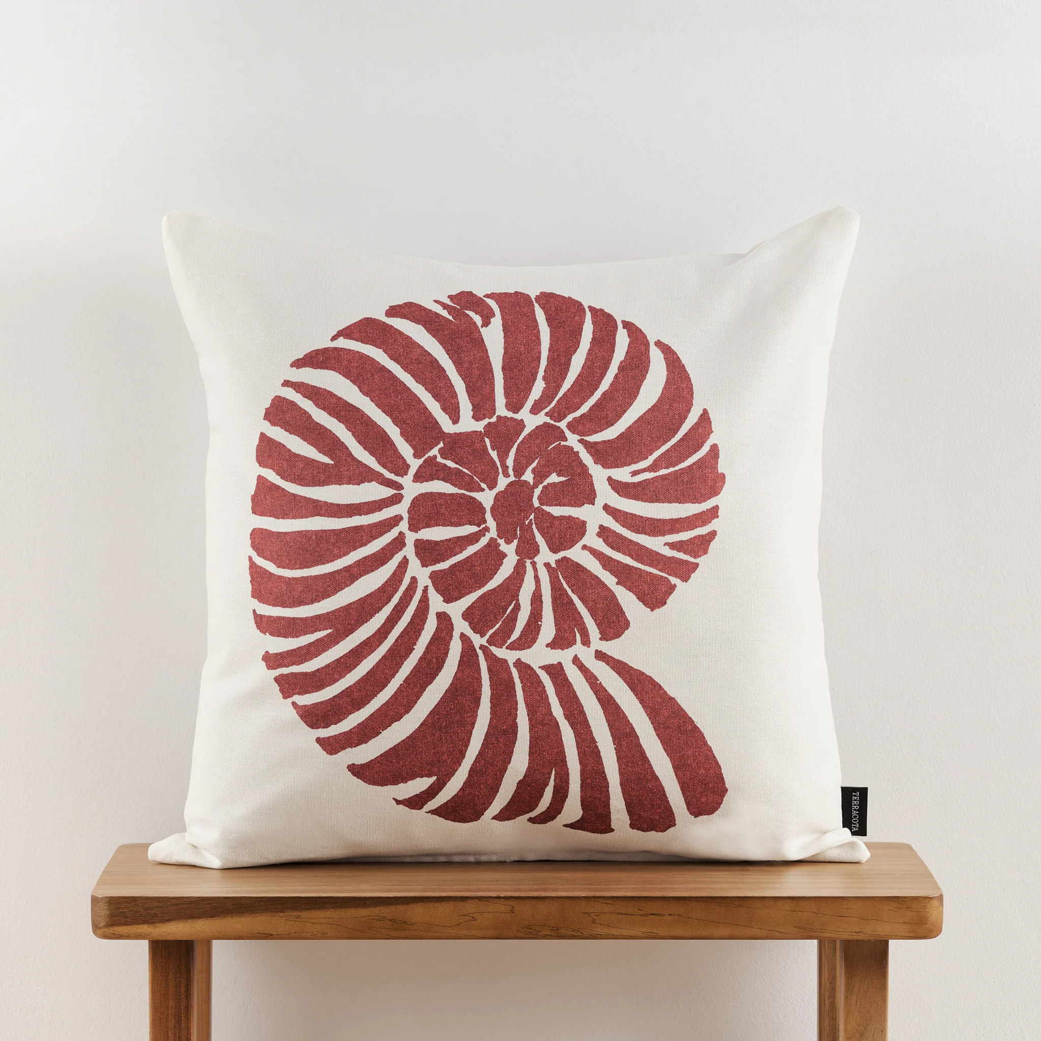 Housse de coussin 100 % coton 50x50 cm Nerja Rojo A