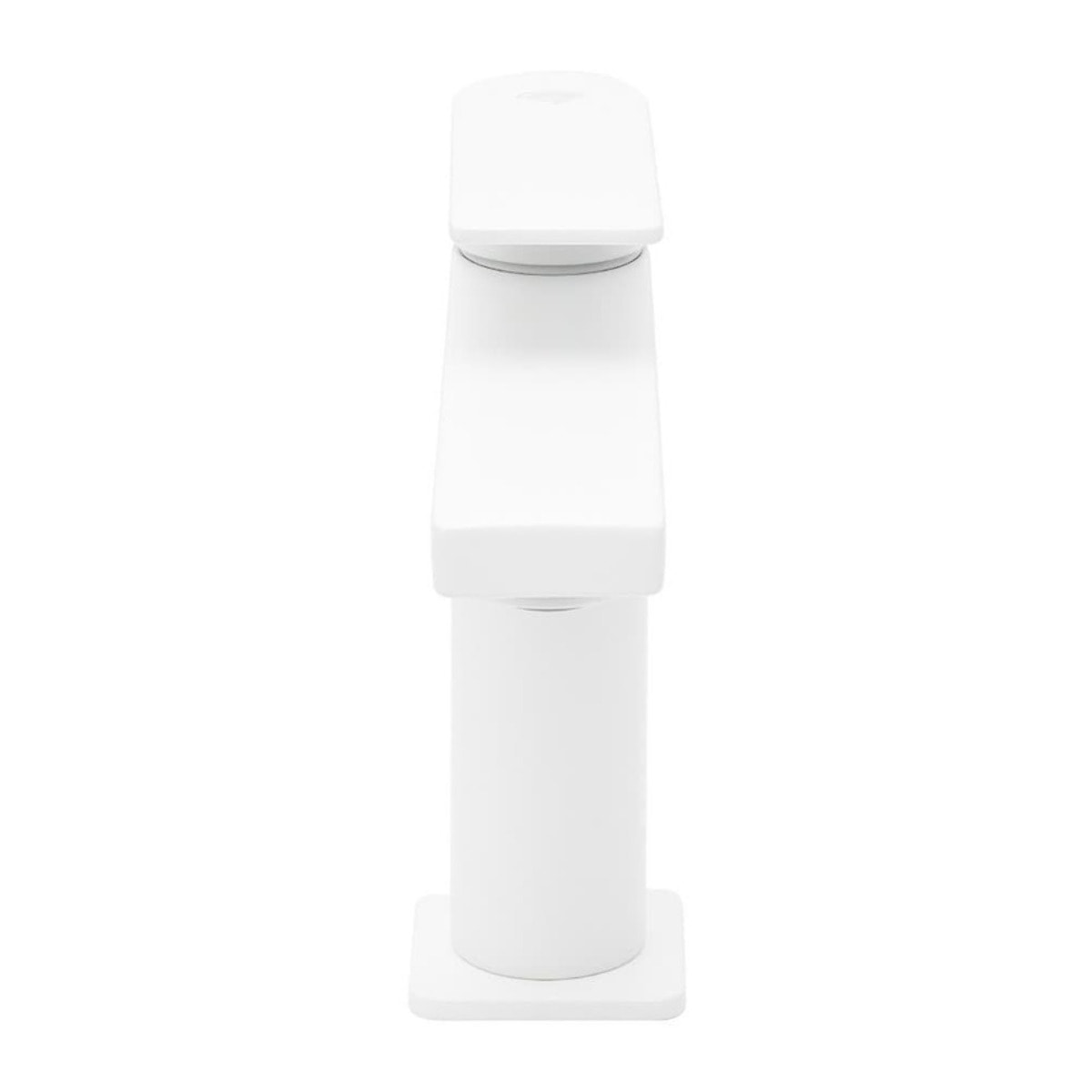 B-Way mitigeur de lavabo sur pied à levier, sans vidage, blanc mat (SATBSBW271B)