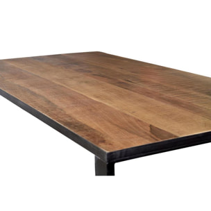 Mesa de comedor - Madera de Mango y Hierro - 180x90x78cm