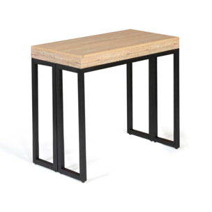 Console-table à manger extensible Memphis bois 140cm