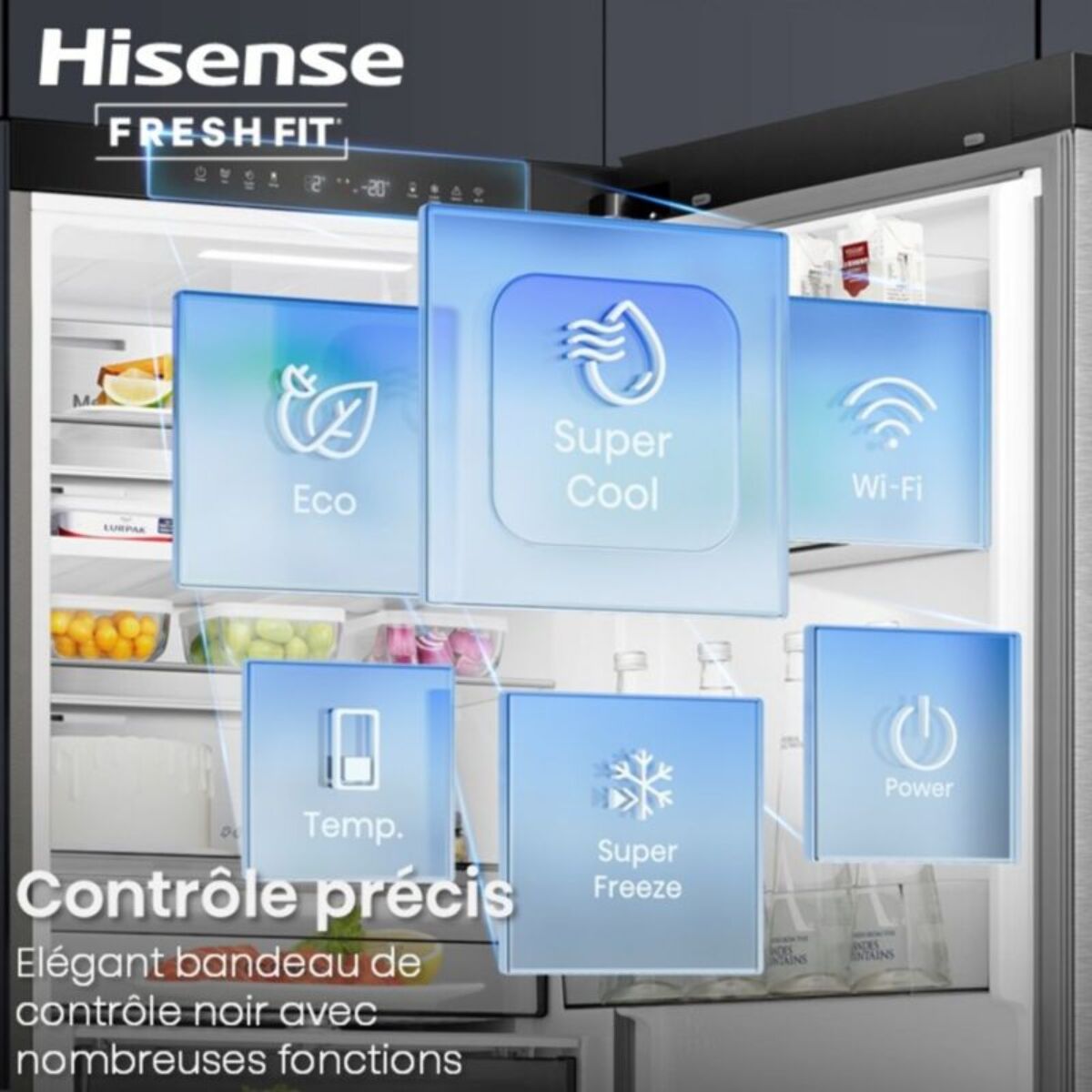 Réfrigérateur combiné HISENSE RB5K330GSFC freshfit