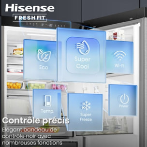 Réfrigérateur combiné HISENSE RB5K330GSFC freshfit
