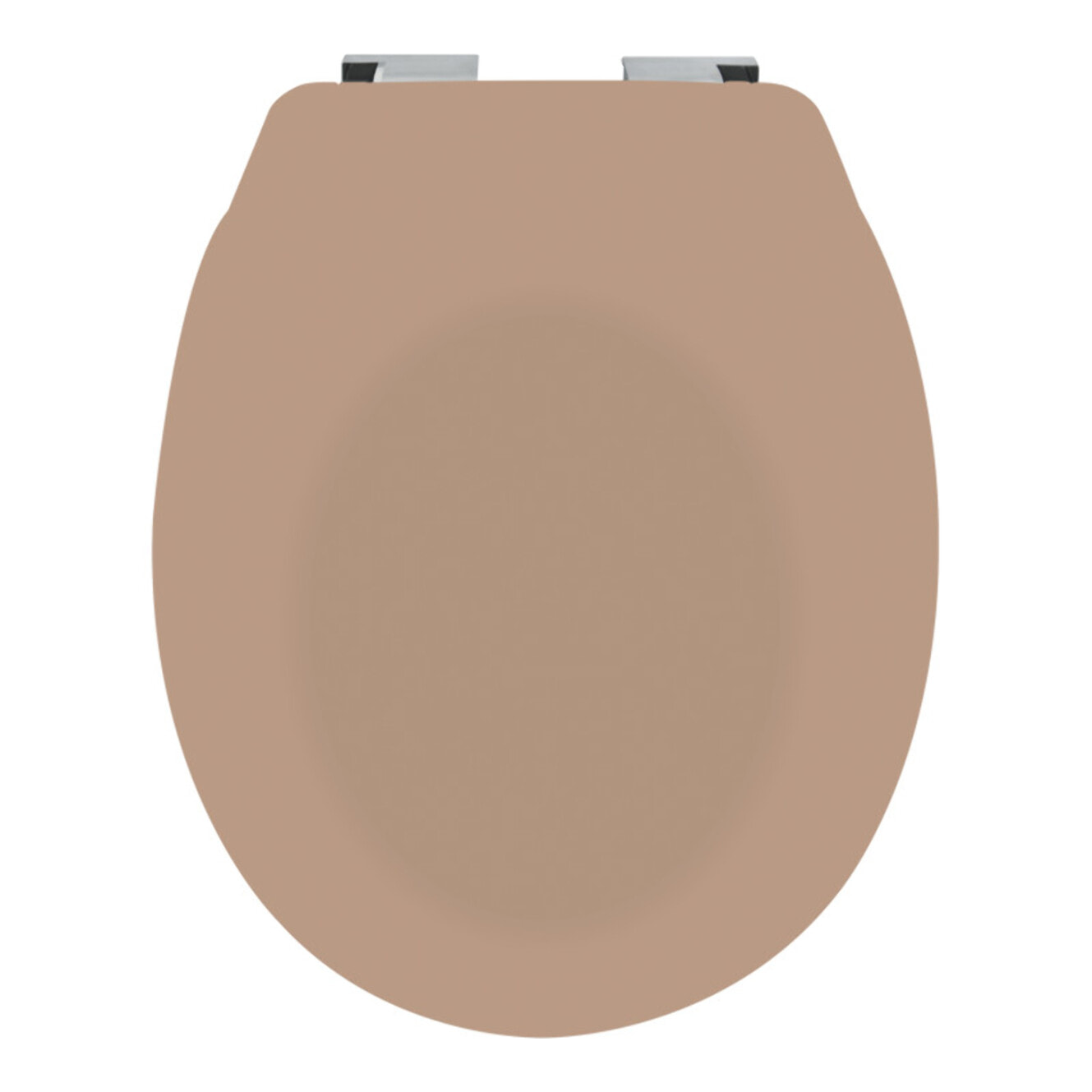 Abattant wc Thermo dur avec frein de chute NEELA Cappuccino mat - Charnières ABS Chromé Spirella