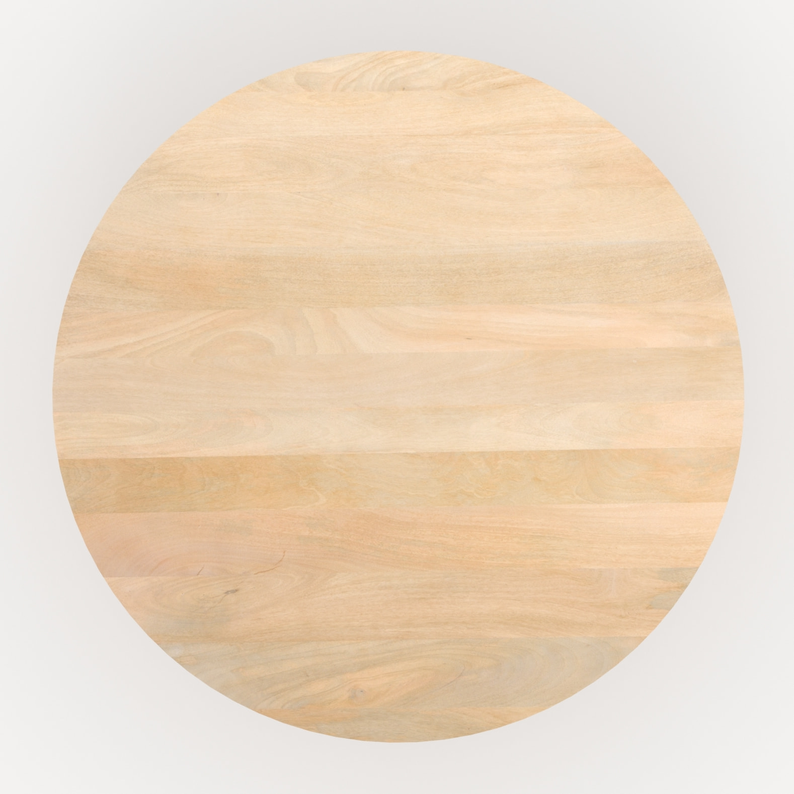 Table ronde 4 personnes en bois de manguier D120 cm - Agathe