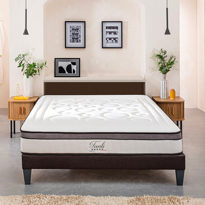 Matelas Tivoli, Soutien Ferme, 25 cm, Mémoire de Forme HD & Mousse Supersoft