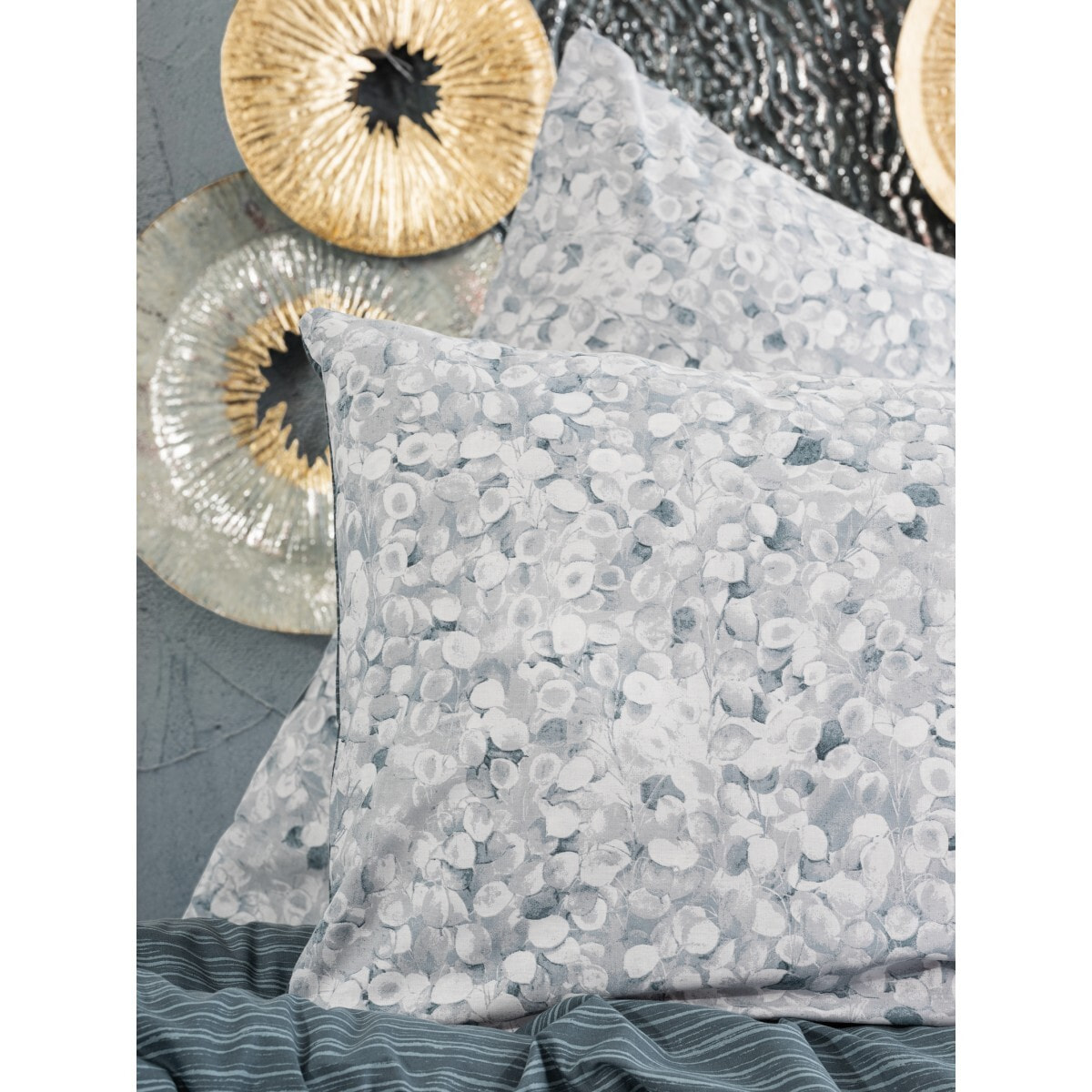 Parure housse de couette et taie(s) d'oreiller coton imprimé