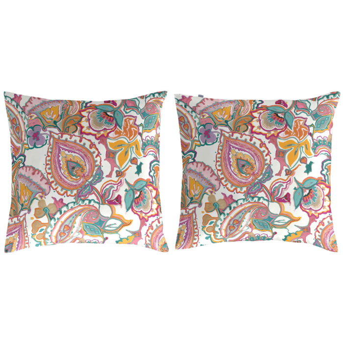 2 Taies d'oreiller en coton 65x65 cm MUSE A