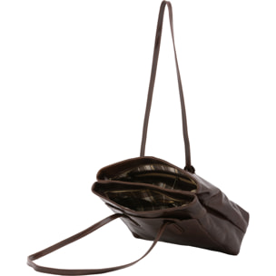 Borsa a spalla  da donna In Vera pelle Made in Italy 35x26x12 cm