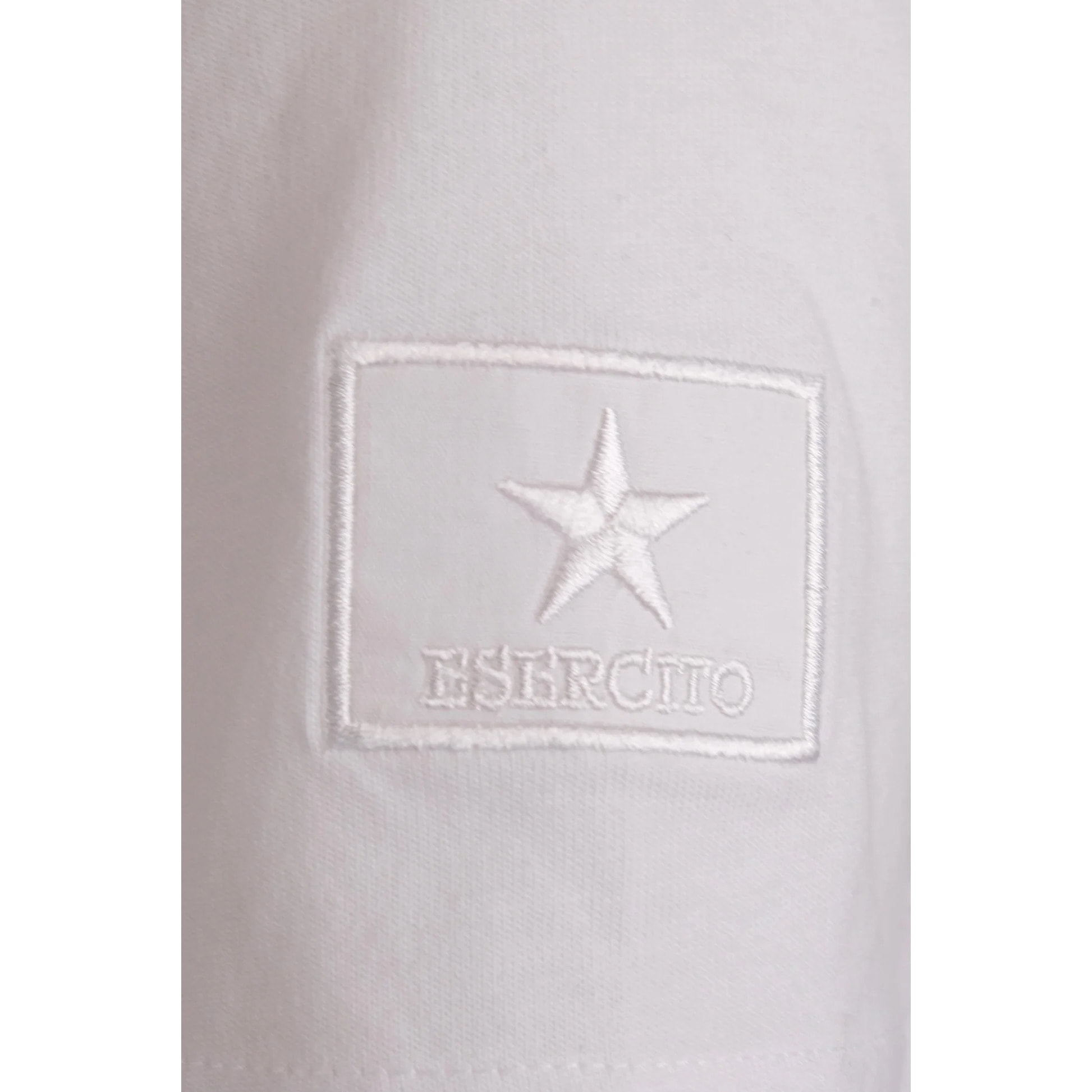 T-shirt Esercito bianca in cotone uomo