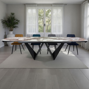 Tomasucci Table extensible CLEFT EVO ONICE MARBLE - GRIS
