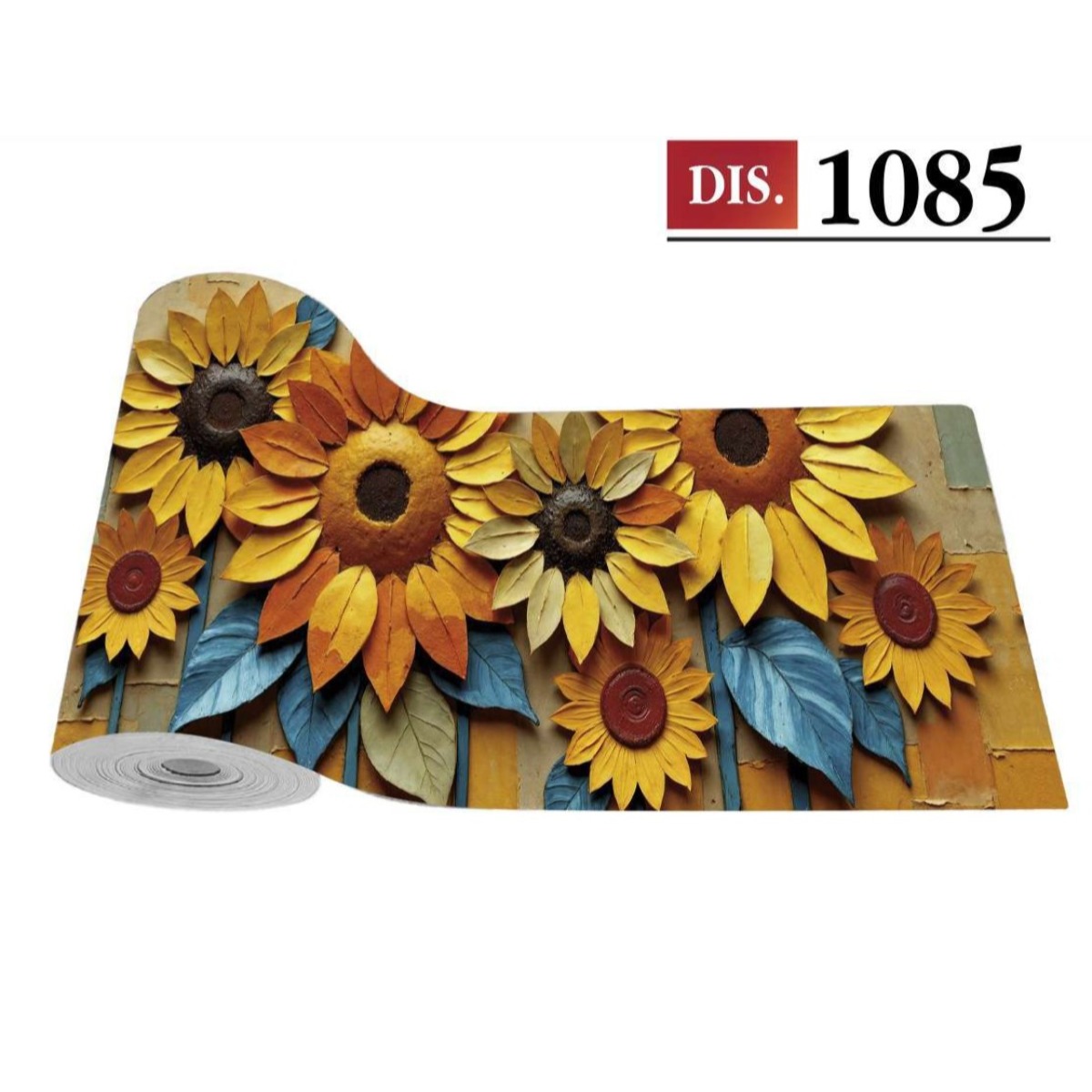 CASSESE HOME Passatoia/Tappeto Bordato in Poliestere con Retro Antiscivolo in PVC Made in Italy_Dec.1085