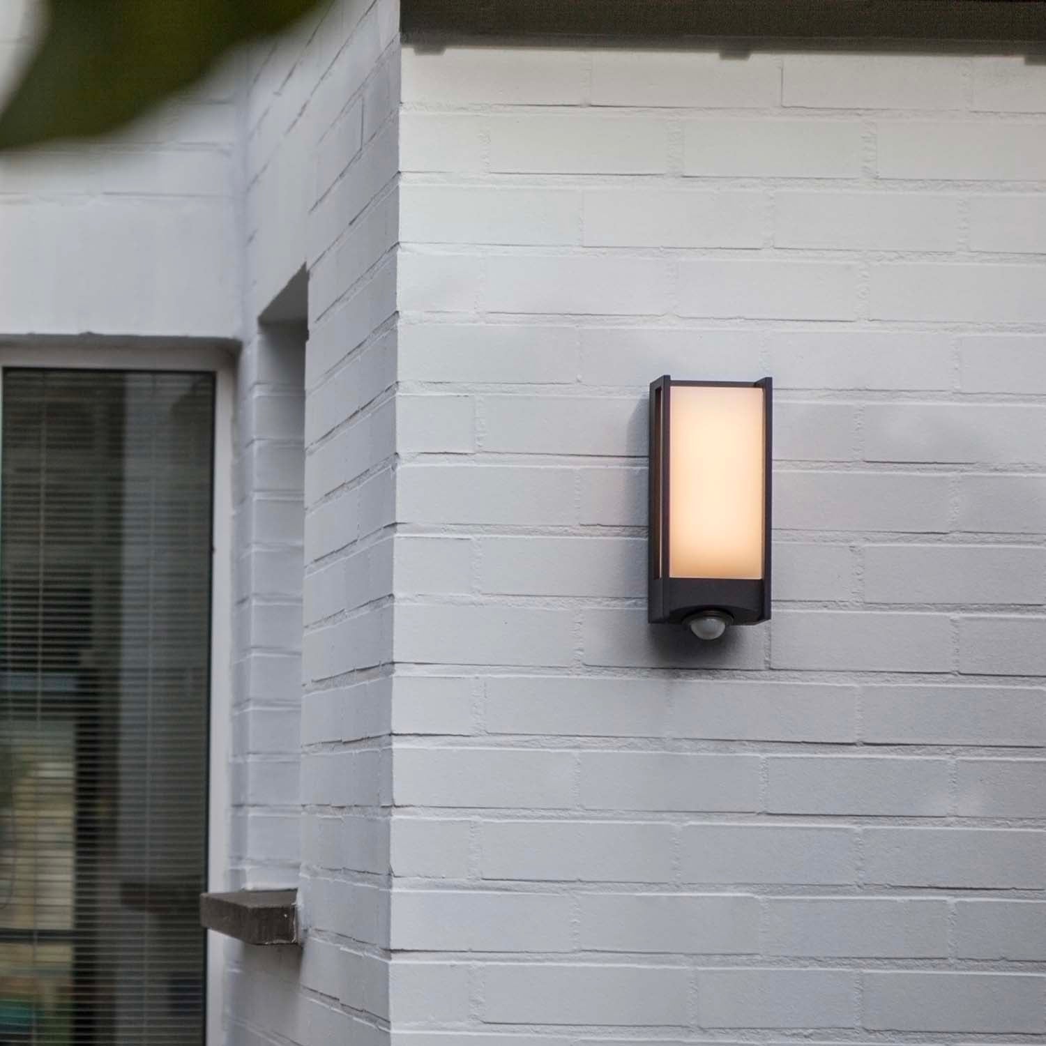 Applique murale secteur QUBO GREY LED H7
