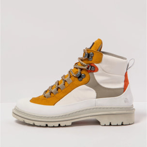 Botines 1896 NYLON WHITE-MOSTAZA/ BIRMINGHAM color White-mostaza