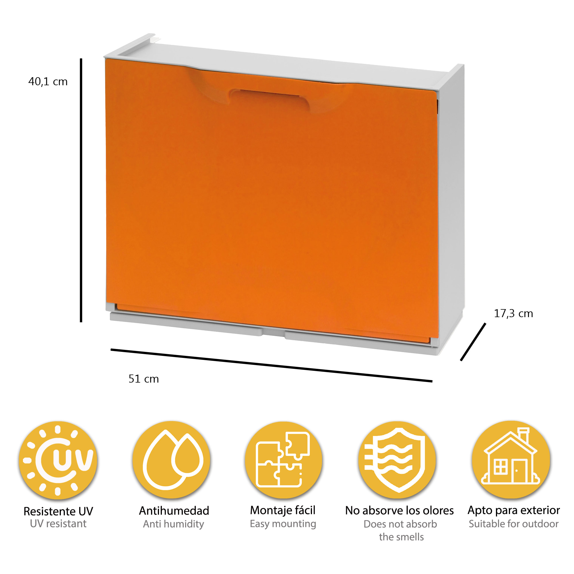 Zapatero Naranja, Interior- exterior- Artplast