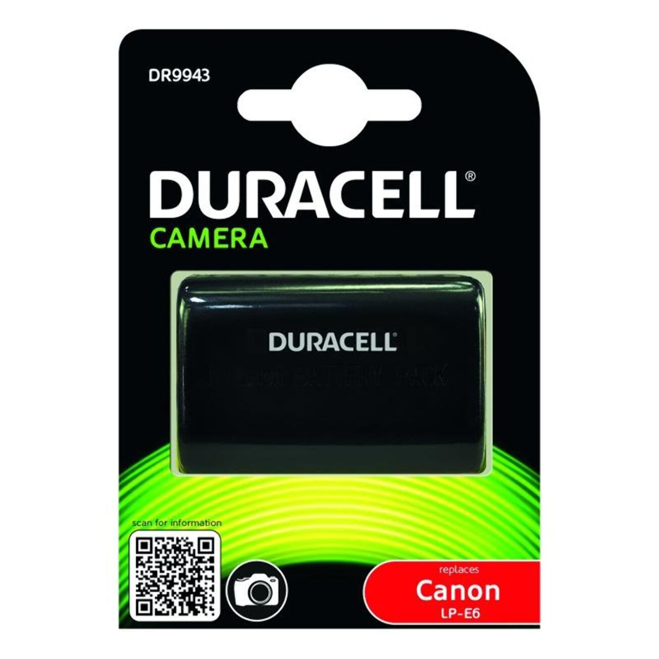 Batterie DURACELL LP-E6 / LP-E6N pour appareil photo Canon