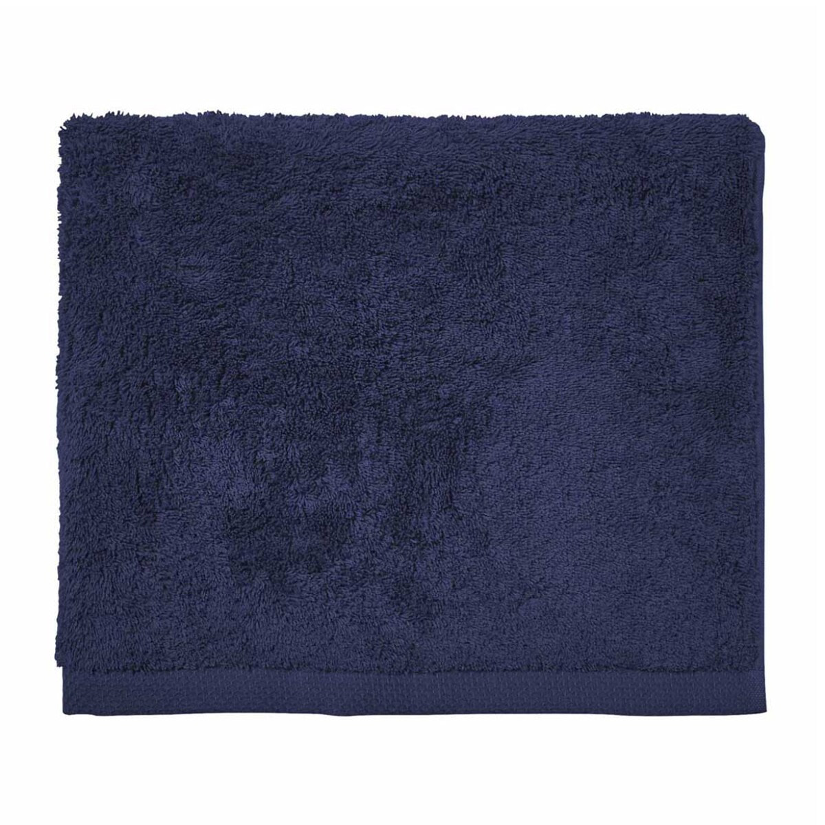 Serviette de bain unie en coton, AQUA, Bleu nocturne