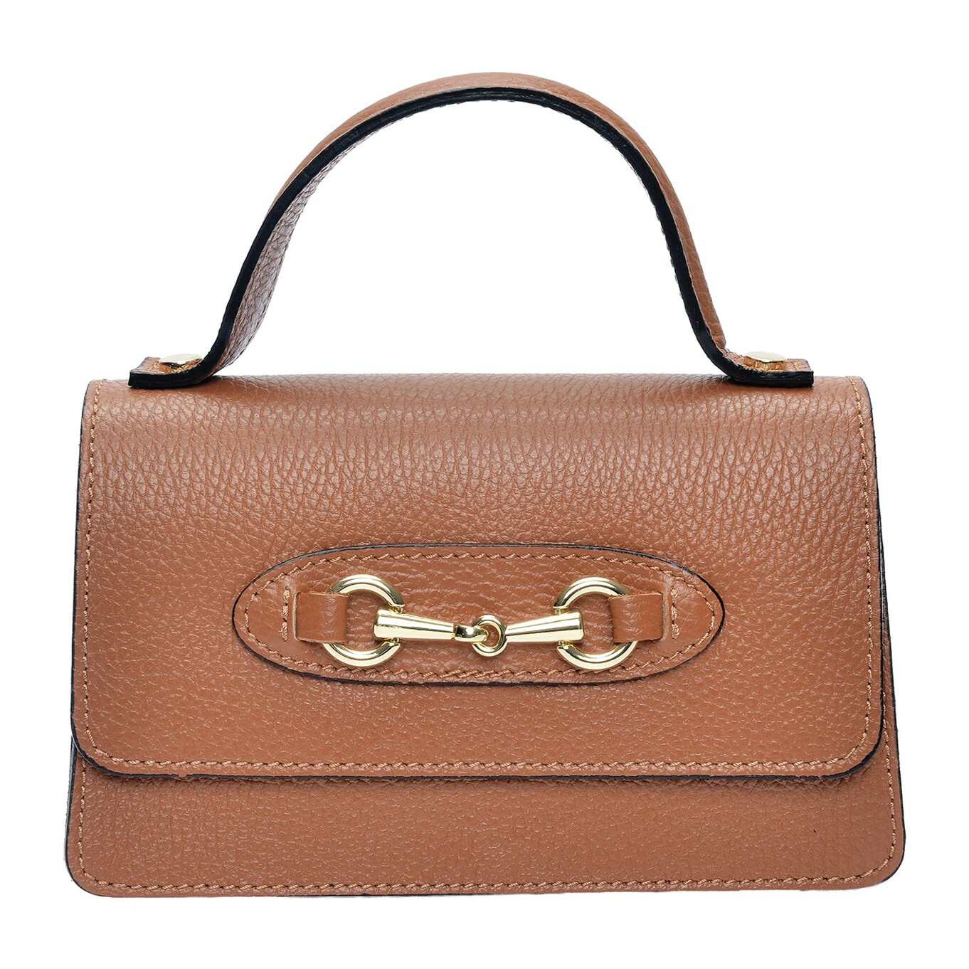 Borsa a spalla Anna Luchini Cammello