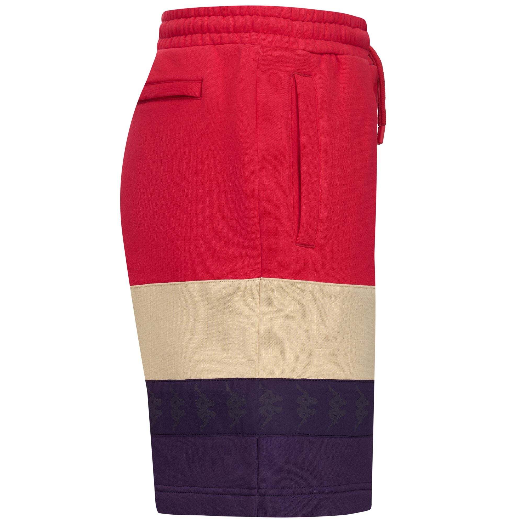 Pantaloni Corti Kappa Uomo 222 Banda Welruo Rosso