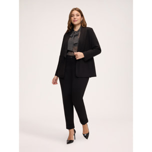 Fiorella Rubino - Blazer in Punto Milano - Nero