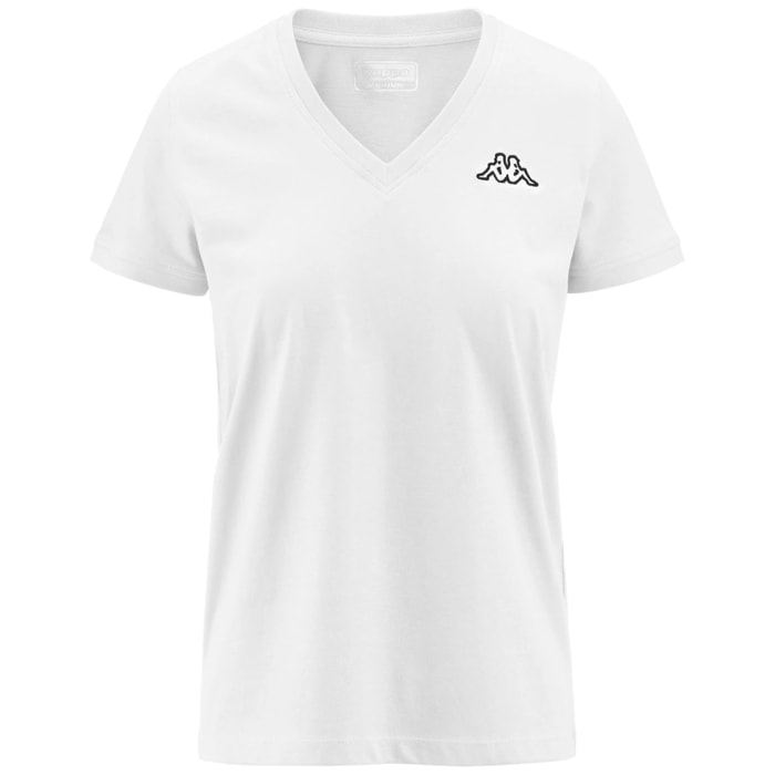 Kappa - Camisetas y tops Mujer Blanco - Logo Cabou