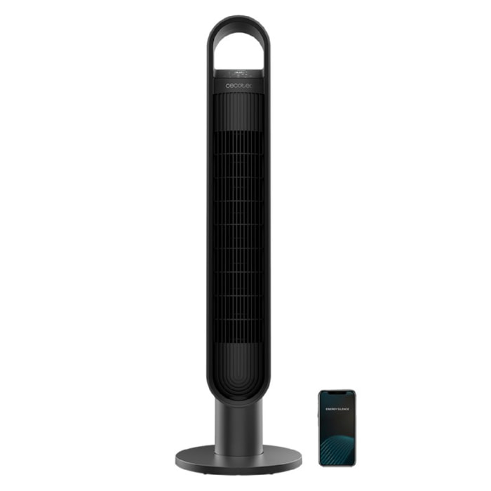 Cecotec Ventilador de Torre con Mando a Distancia y Temporizador EnergySilence 9