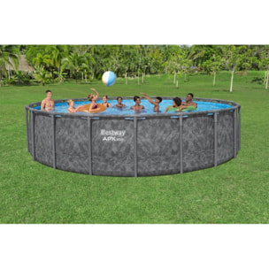 Bestway Piscine hors sol tubulaire ronde Bestway APX 365 610 x 132 cm gris sans accessoires