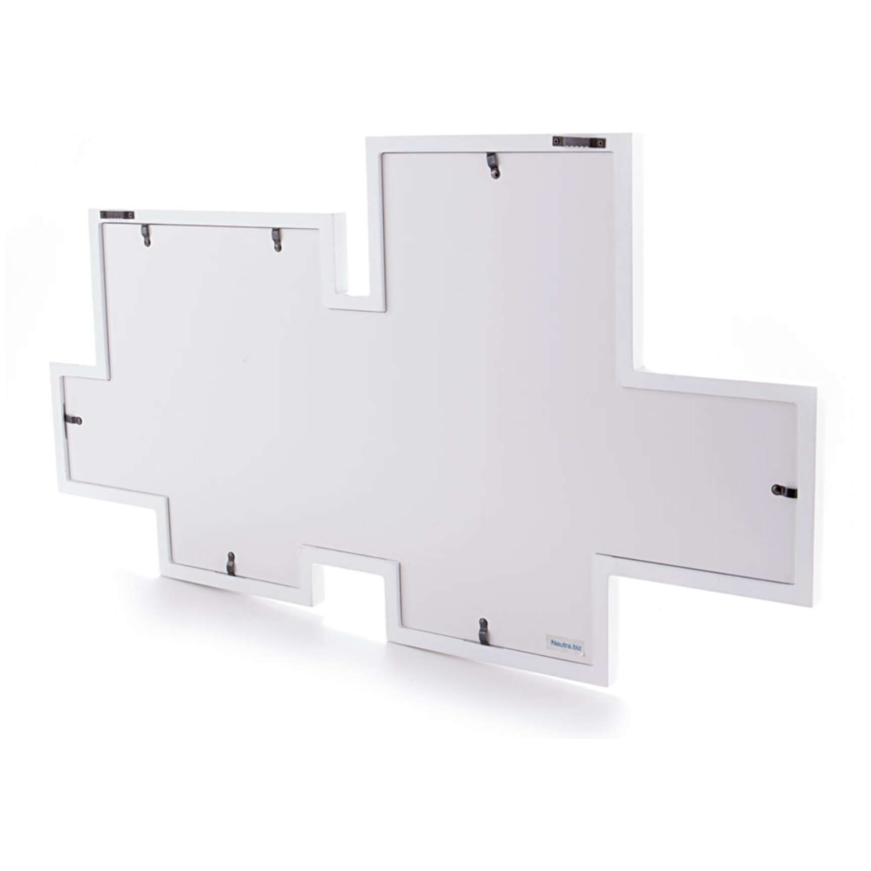 Cadre photo Tomasucci MURO COLLAGE 7F, en MDF, blanc, 74 × 2 × 41 cm