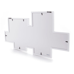 Cadre photo Tomasucci MURO COLLAGE 7F, en MDF, blanc, 74 × 2 × 41 cm