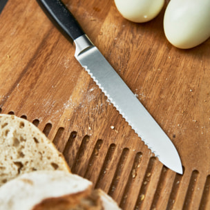 Couteau universel 13 cm, Tranchant en dents de scie