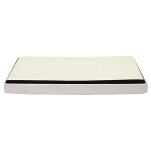Coffre Banc Pliable Tresse Gris