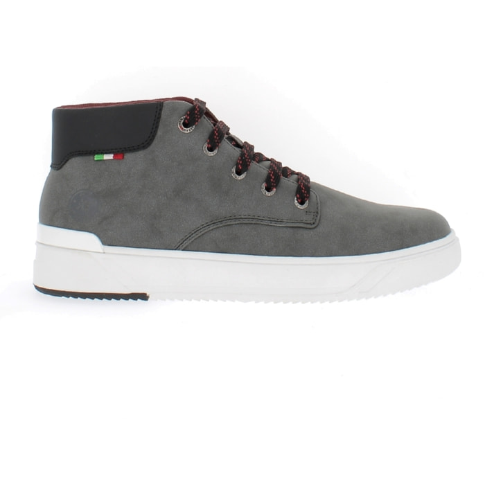 Armata di Mare Scarpe Uomo Sneakers Mid Stringate con Soletta Rimovibile in Memory Foam AMU W23D431 Grey