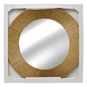 Miroir "Milda" métal doré D90cm